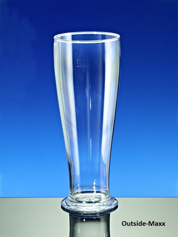 Weizenbierglas 0,5 l aus SAN-Kunststoff
