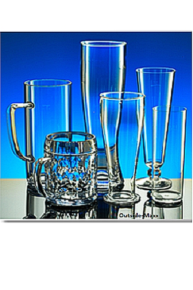 Weizenbierglas 0,5 l aus SAN-Kunststoff